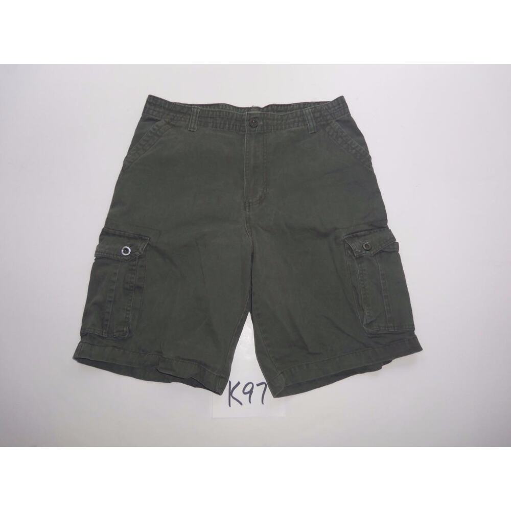 Caravan Cargo Shorts Size 32 Olive Green -1117K97